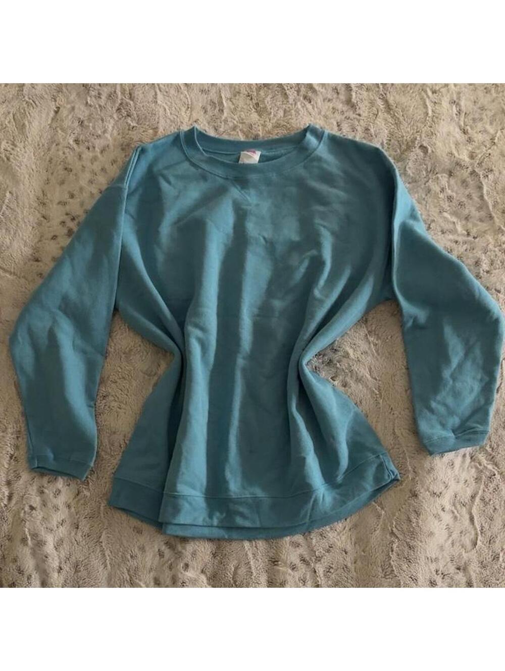 hanes comfort soft perfect blue sweatshirt